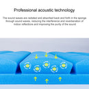 24 PCS Pyramid Style Recording Studio Drum Video Room Sound Insulation Board Silencer Cotton(Blue)