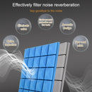 24 PCS Pyramid Style Recording Studio Drum Video Room Sound Insulation Board Silencer Cotton(Blue)