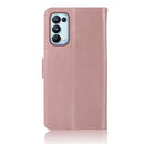 For OPPO Reno5 5G Wind Chime Owl Embossing Pattern Horizontal Flip Leather Case, with Holder & Card Slots & Wallet(Rose Gold)