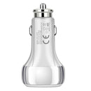 YSY-312PD QC3.0 USB + PD 18W USB-C / Type-C Dual Ports Fast Charging Car Charger(White)