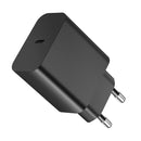 XY PD 25W USB-C / Type-C Single-port Travel Charger for Samsung Devices Fast Charging, EU Plug(Black)