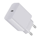 XY PD 25W USB-C / Type-C Single-port Travel Charger for Samsung Devices Fast Charging, EU Plug(White)