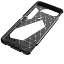 For Asus ROG Phone 5 Carbon Fiber Texture Shockproof TPU Case(Brown)