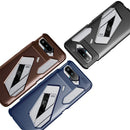 For Asus ROG Phone 5 Carbon Fiber Texture Shockproof TPU Case(Brown)