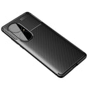 For Huawei P50 Pro Carbon Fiber Texture Shockproof TPU Case(Black)