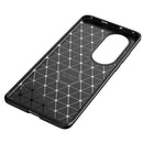 For Huawei P50 Pro Carbon Fiber Texture Shockproof TPU Case(Brown)
