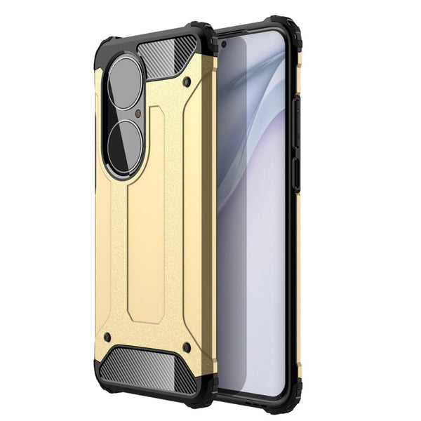 For Huawei P50 Pro Magic Armor TPU + PC Combination Case(Gold)