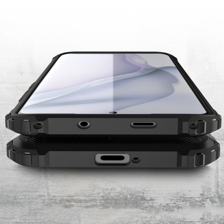 For Huawei P50 Pro Magic Armor TPU + PC Combination Case(Navy Blue)