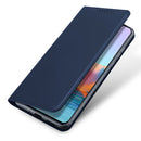 For Xiaomi Redmi Note 10 Pro DUX DUCIS Skin Pro Series Horizontal Flip PU + TPU Leather Case with Holder & Card Slots(Blue)