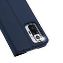 For Xiaomi Redmi Note 10 Pro DUX DUCIS Skin Pro Series Horizontal Flip PU + TPU Leather Case with Holder & Card Slots(Blue)