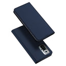 For Xiaomi Redmi Note 10 Pro DUX DUCIS Skin Pro Series Horizontal Flip PU + TPU Leather Case with Holder & Card Slots(Blue)