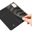 For Xiaomi Redmi Note 10 4G / Note 10S DUX DUCIS Skin Pro Series Horizontal Flip PU + TPU Leather Case with Holder & Card Slots(Black)