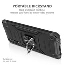 For Huawei P Smart S / Enjoy 10S / Y8P Magnetic Armor Shockproof TPU + PC Case with Metal Ring Holder(Black)