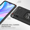 For Huawei P Smart S / Enjoy 10S / Y8P Magnetic Armor Shockproof TPU + PC Case with Metal Ring Holder(Black)