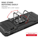 For Huawei P Smart S / Enjoy 10S / Y8P Magnetic Armor Shockproof TPU + PC Case with Metal Ring Holder(Black)