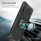 For Huawei P Smart S / Enjoy 10S / Y8P Magnetic Armor Shockproof TPU + PC Case with Metal Ring Holder(Black)