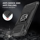 For Huawei P Smart S / Enjoy 10S / Y8P Magnetic Armor Shockproof TPU + PC Case with Metal Ring Holder(Black)