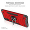 For Huawei P Smart S / Enjoy 10S / Y8P Magnetic Armor Shockproof TPU + PC Case with Metal Ring Holder(Red)