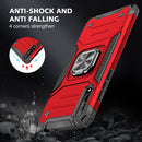 For Huawei P Smart S / Enjoy 10S / Y8P Magnetic Armor Shockproof TPU + PC Case with Metal Ring Holder(Red)