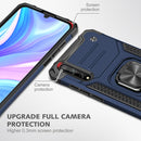 For Huawei P Smart S / Enjoy 10S / Y8P Magnetic Armor Shockproof TPU + PC Case with Metal Ring Holder(Blue)