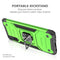 For Huawei P Smart S / Enjoy 10S / Y8P Magnetic Armor Shockproof TPU + PC Case with Metal Ring Holder(Green)