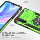 For Huawei P Smart S / Enjoy 10S / Y8P Magnetic Armor Shockproof TPU + PC Case with Metal Ring Holder(Green)