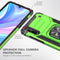 For Huawei P Smart S / Enjoy 10S / Y8P Magnetic Armor Shockproof TPU + PC Case with Metal Ring Holder(Green)
