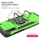 For Huawei P Smart S / Enjoy 10S / Y8P Magnetic Armor Shockproof TPU + PC Case with Metal Ring Holder(Green)