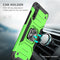 For Huawei P Smart S / Enjoy 10S / Y8P Magnetic Armor Shockproof TPU + PC Case with Metal Ring Holder(Green)