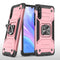 For Huawei P Smart S / Enjoy 10S / Y8P Magnetic Armor Shockproof TPU + PC Case with Metal Ring Holder(Rose Gold)