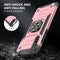 For Huawei P Smart S / Enjoy 10S / Y8P Magnetic Armor Shockproof TPU + PC Case with Metal Ring Holder(Rose Gold)