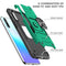 For Huawei P Smart S / Enjoy 10S / Y8P Magnetic Armor Shockproof TPU + PC Case with Metal Ring Holder(Dark Green)