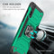 For Huawei P Smart S / Enjoy 10S / Y8P Magnetic Armor Shockproof TPU + PC Case with Metal Ring Holder(Dark Green)