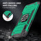 For Huawei P Smart S / Enjoy 10S / Y8P Magnetic Armor Shockproof TPU + PC Case with Metal Ring Holder(Dark Green)