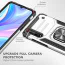 For Huawei P Smart S / Enjoy 10S / Y8P Magnetic Armor Shockproof TPU + PC Case with Metal Ring Holder(Silver)