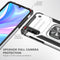For Huawei P Smart S / Enjoy 10S / Y8P Magnetic Armor Shockproof TPU + PC Case with Metal Ring Holder(Silver)