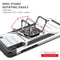 For Huawei P Smart S / Enjoy 10S / Y8P Magnetic Armor Shockproof TPU + PC Case with Metal Ring Holder(Silver)
