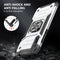For Huawei P Smart S / Enjoy 10S / Y8P Magnetic Armor Shockproof TPU + PC Case with Metal Ring Holder(Silver)