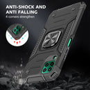 For Huawei P40 Lite / Nova 6 SE / Nova 7i Magnetic Armor Shockproof TPU + PC Case with Metal Ring Holder(Black)