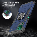 For Huawei P40 Lite / Nova 6 SE / Nova 7i Magnetic Armor Shockproof TPU + PC Case with Metal Ring Holder(Blue)