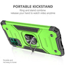 For Huawei P40 Lite / Nova 6 SE / Nova 7i Magnetic Armor Shockproof TPU + PC Case with Metal Ring Holder(Green)