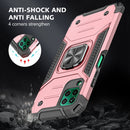 For Huawei P40 Lite / Nova 6 SE / Nova 7i Magnetic Armor Shockproof TPU + PC Case with Metal Ring Holder(Rose Gold)