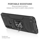 For Huawei Y9 Prime(2019) / P Smart Z Magnetic Armor Shockproof TPU + PC Case with Metal Ring Holder(Black)