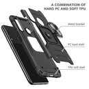 For Huawei Y9 Prime(2019) / P Smart Z Magnetic Armor Shockproof TPU + PC Case with Metal Ring Holder(Black)