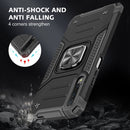 For Huawei Y9s Magnetic Armor Shockproof TPU + PC Case with Metal Ring Holder(Black)