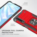 For Huawei Y9s Magnetic Armor Shockproof TPU + PC Case with Metal Ring Holder(Red)