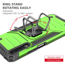 For Huawei Y9s Magnetic Armor Shockproof TPU + PC Case with Metal Ring Holder(Green)