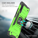For Huawei Y9s Magnetic Armor Shockproof TPU + PC Case with Metal Ring Holder(Green)