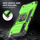 For Huawei Y9s Magnetic Armor Shockproof TPU + PC Case with Metal Ring Holder(Green)