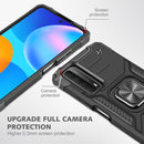 For Huawei P Smart(2021) / Y7a Magnetic Armor Shockproof TPU + PC Case with Metal Ring Holder(Black)